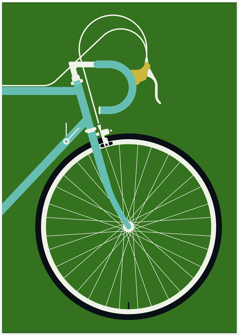 Bianchi Racing Bike Poster