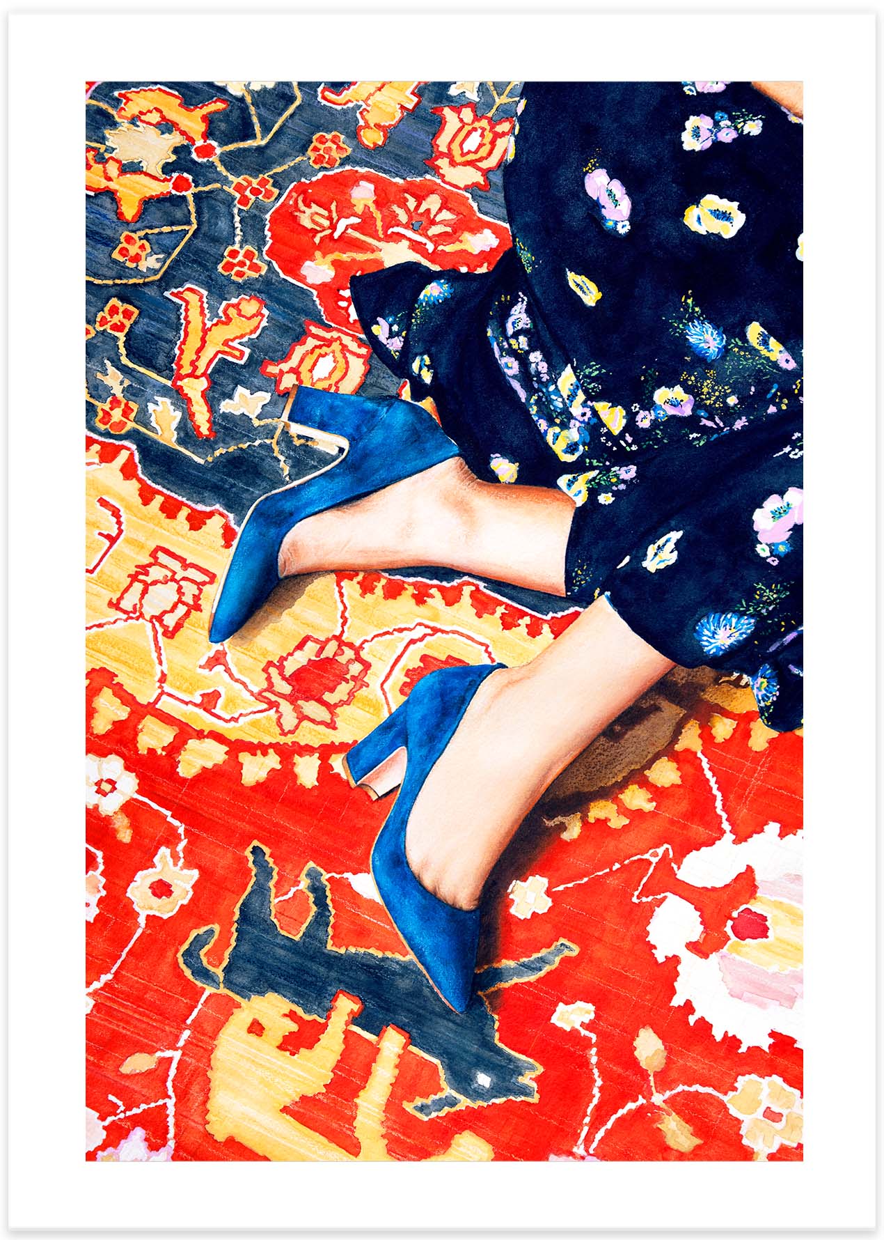 Unwinding In Splendor Poster | Retro Art Print | Poster Space