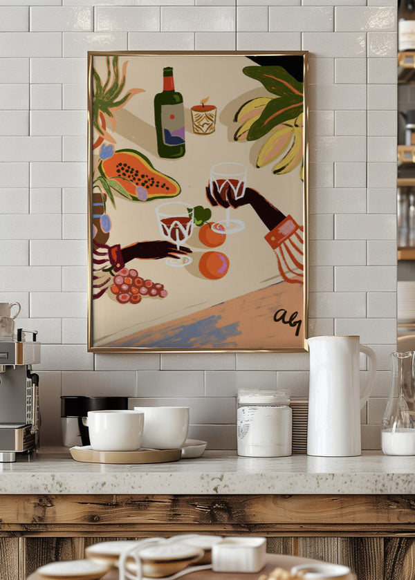 Cheers To You by Poster, Arty Guava, Poster Space, kitchen1