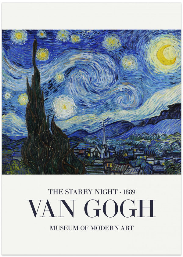 The Starry Night poster, Vincent Van Gogh poster