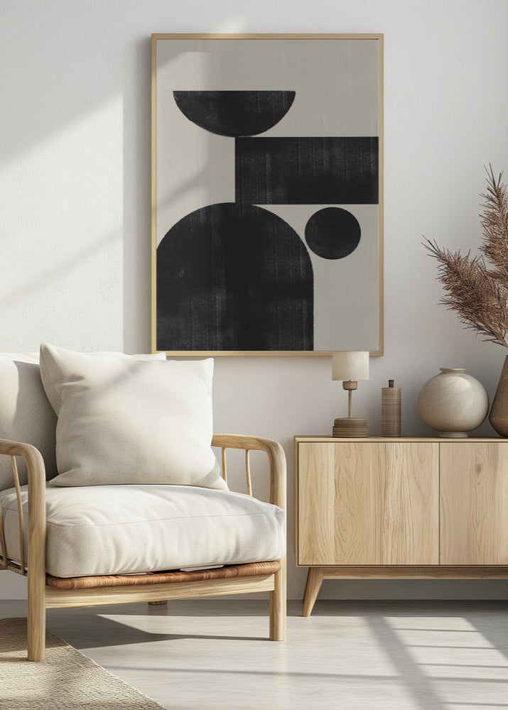 abstract poster room corner