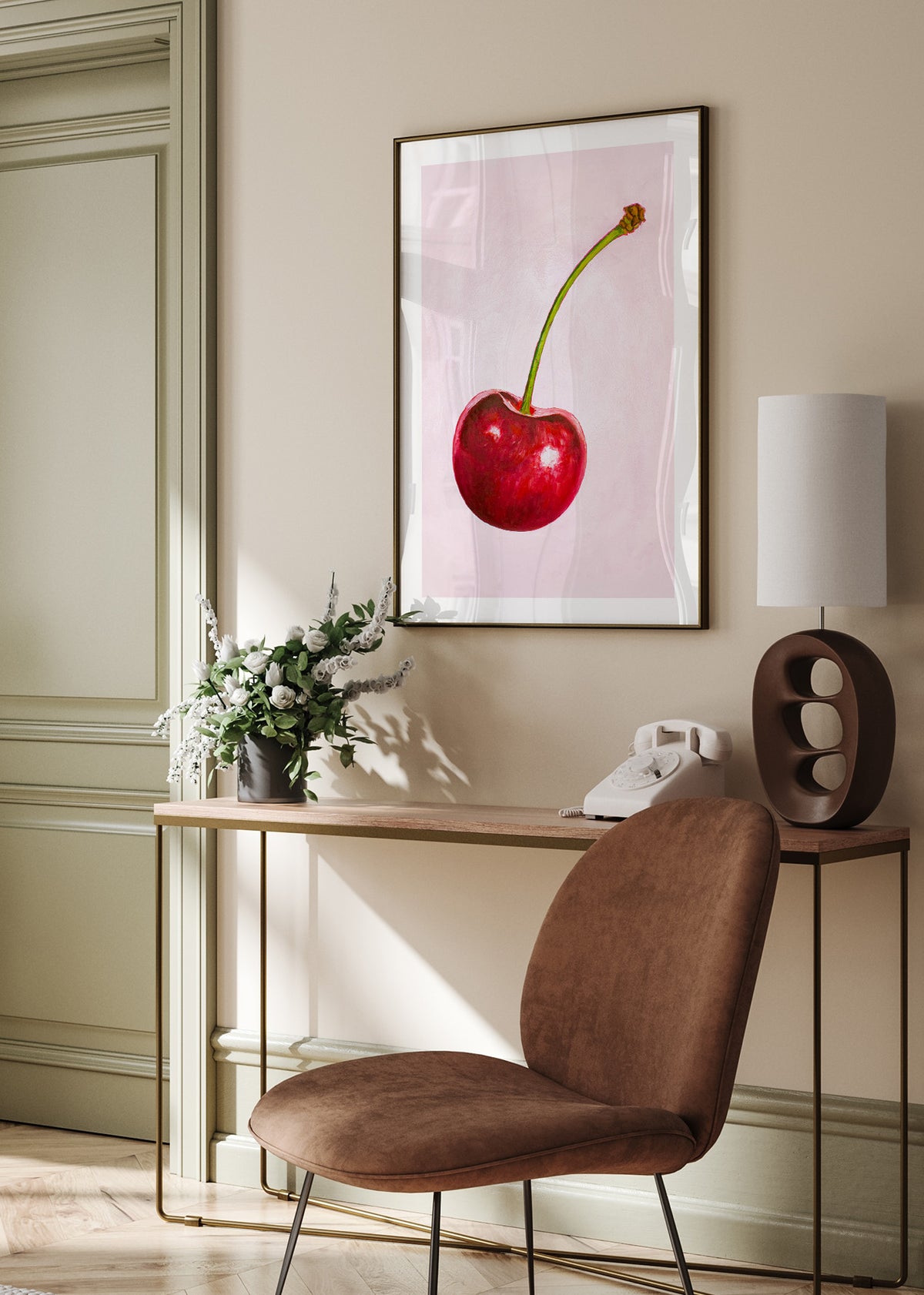 Cherry Bomb Poster by Julia Ockert | Kitchen Art Print | Poster Space