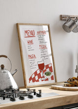 Italian Menu Poster