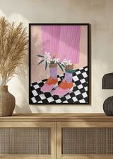 Floral Feet Fashion Poster