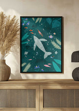 Swimming with a Whale Poster