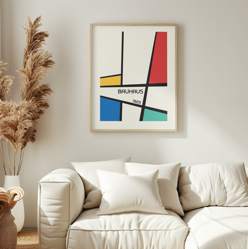 Bauhaus Geometric Design Retro Poster