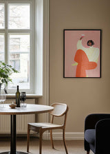 The Woman With The Glass Of Wine Poster