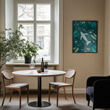 Swimming with a Whale Poster