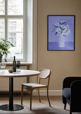 Flowers In Blue Poster