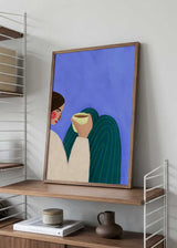 Sipping Coffee Poster