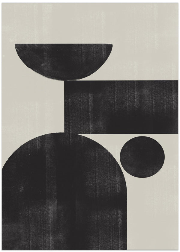 abstract poster black and white