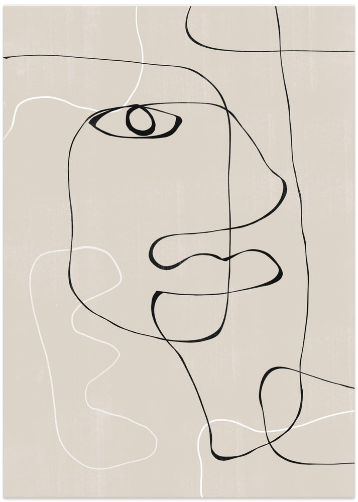 Abstract Face No1. Poster