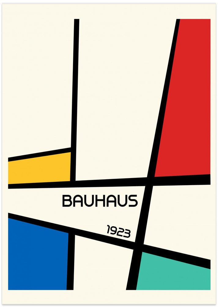 Bauhaus Geometric Design Retro Poster