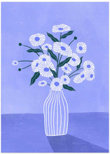Flowers In Blue Poster