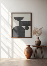 abstract poster room by window