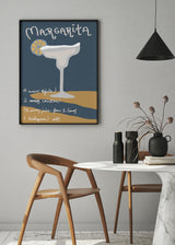 Margarita cocktail drink poster-in kitchen- poster space-no margin