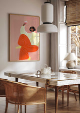 The Woman With The Glass Of Wine Poster