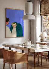 Sipping Coffee Poster