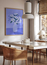 Flowers In Blue Poster