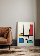 Bauhaus Geometric Design Retro Poster