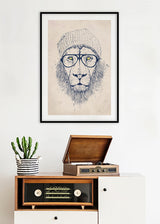 Cool Lion Poster